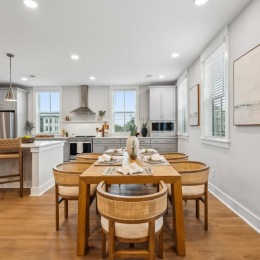 dining room with a table and chairs