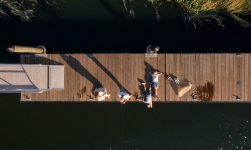 Docks on Marsh